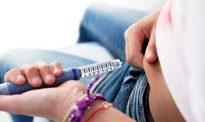 A diabetes grave require inxeccións constantes de insulina
